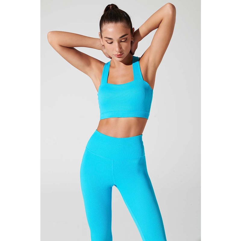 OLABEN Áo bra ngắn yoga gym Galvina Bra Pacific Blue