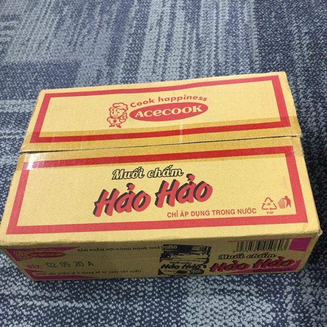 Muối Hảo Hảo tôm chua cay thùng 24 lọ