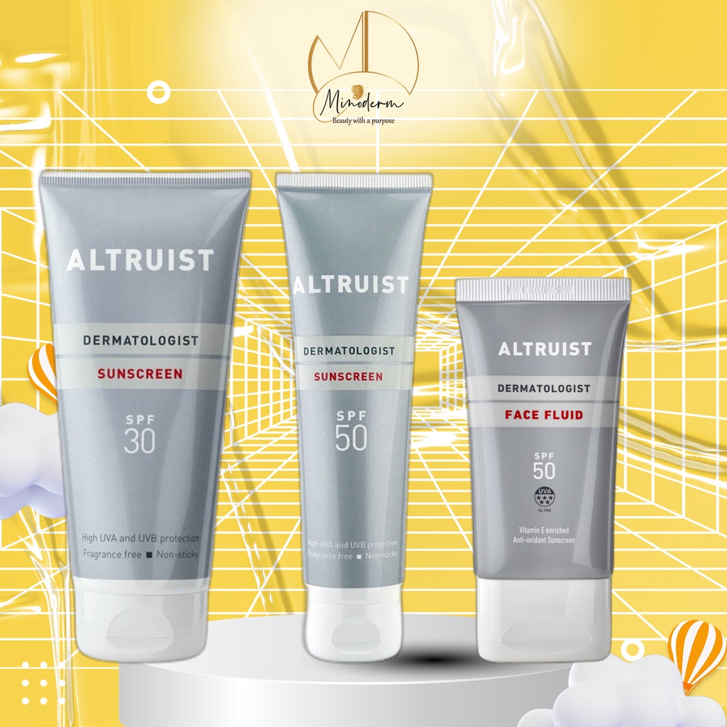 Kem chống nắng Altruist Dermatologist face fluid, Sunscreen spf 30, spf 50 mẫu mới