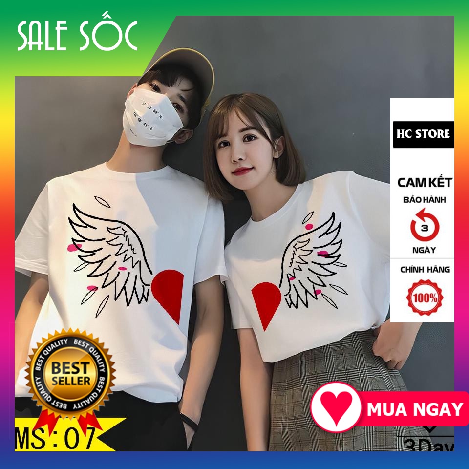 ÁO ĐÔI CÁNH THIÊN THẦN màu trắng unisex nam nữ cực HOT