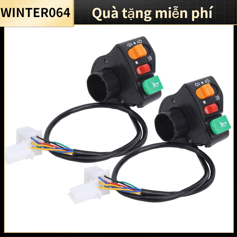 2 chiếc  công tắc còi  Xe đạp điện tay ga Đa năng 3 trong 1 Đèn báo rẽ Winter064