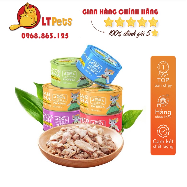 Pate cá ngừ cho mèo trưởng thành POROCA hộp 85g