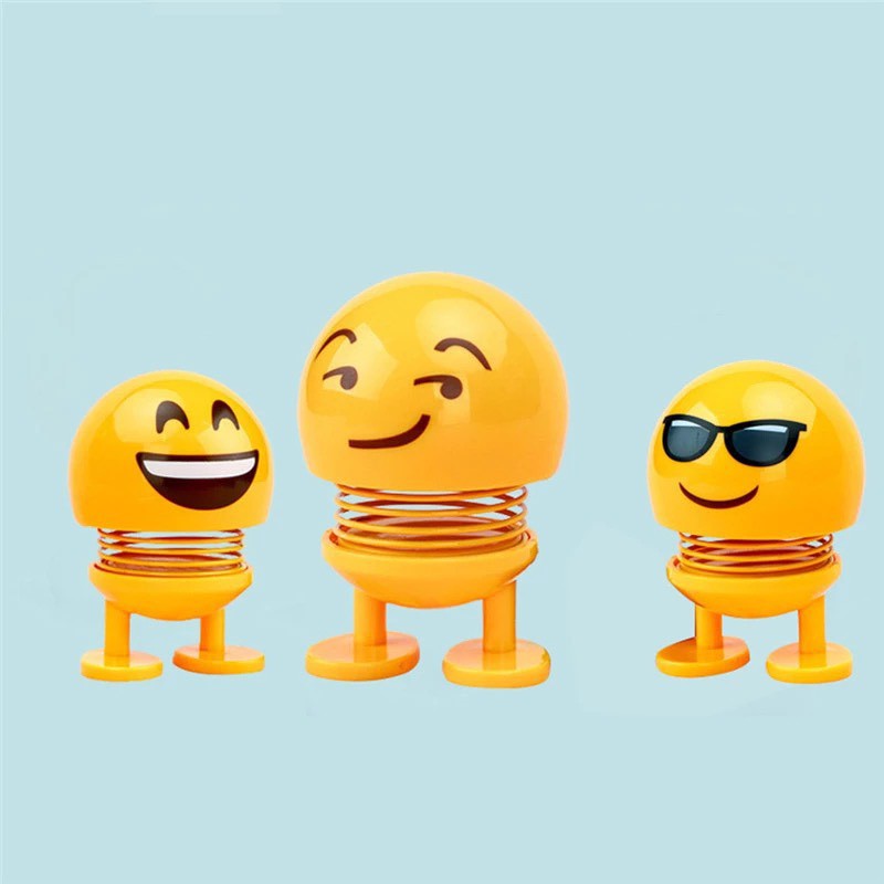 Combo 3 Thú Nhún Emojji Con Lắc Lò Xo Hình Biểu Tượng Siêu Vui Cho Bé(Hình Ngẫu Nhiên)