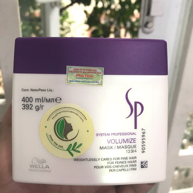 Mặt nạ ủ làm dày tóc SP Wella Volume Mask 400ml