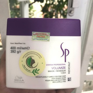 Mặt nạ ủ làm dày tóc SP Wella Volume Mask 400ml