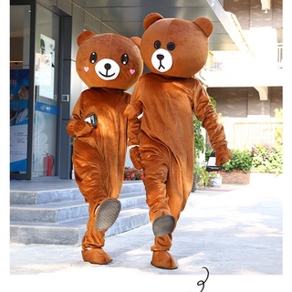 Bộ Hoá Trang Gấu Lầy , Quần áo hoá trang Mascot Gấu Brown