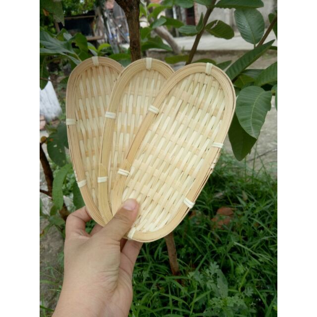 Mẹt tre oval màu trắng