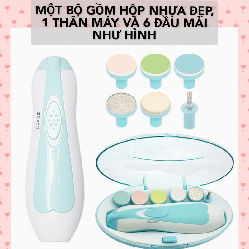 Bộ mài móng tay 7 chi tiết an toàn cho bé E3