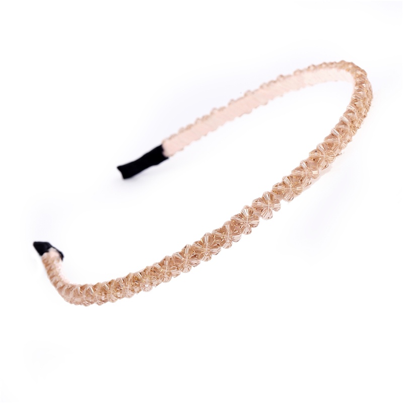 Haimeikang Băng đô pha lê đính cườm thời trang Thạch cao cài tóc cho phụ nữ Phụ kiện tóc