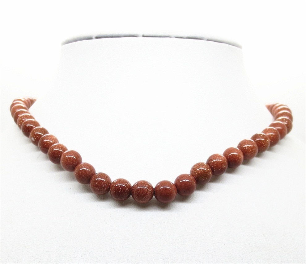 Vòng cổ Chuỗi Hạt Đá Mắt Hổ Tự Nhiên 8mm