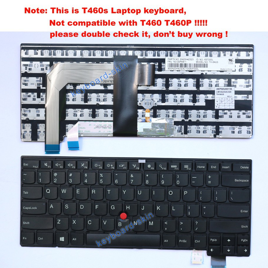 (KEYBOARD) BÀN PHÍM LAPTOP LENOVO T460S dùng cho ThinkPad T460p T460s T470S T470P