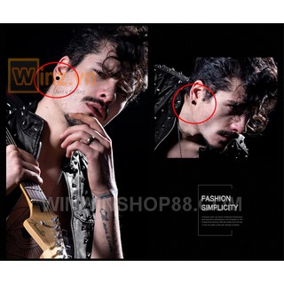 Bộ 2 bông tai nam châm inox 6mm NC108 (màu đen)  - Winz.vn