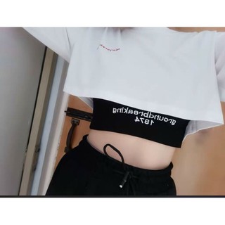 🔥Set 2 Món Croptop Tay Dài Groundbreaking 1974 ( kèm áo lót)