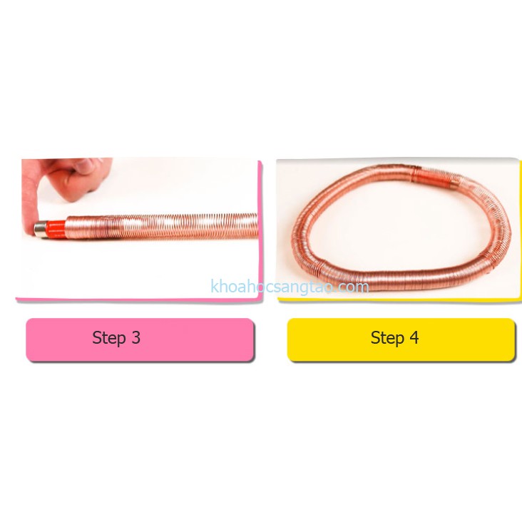 Tàu điện nam châm tự chế-Đồ chơi khoa học sáng tạo