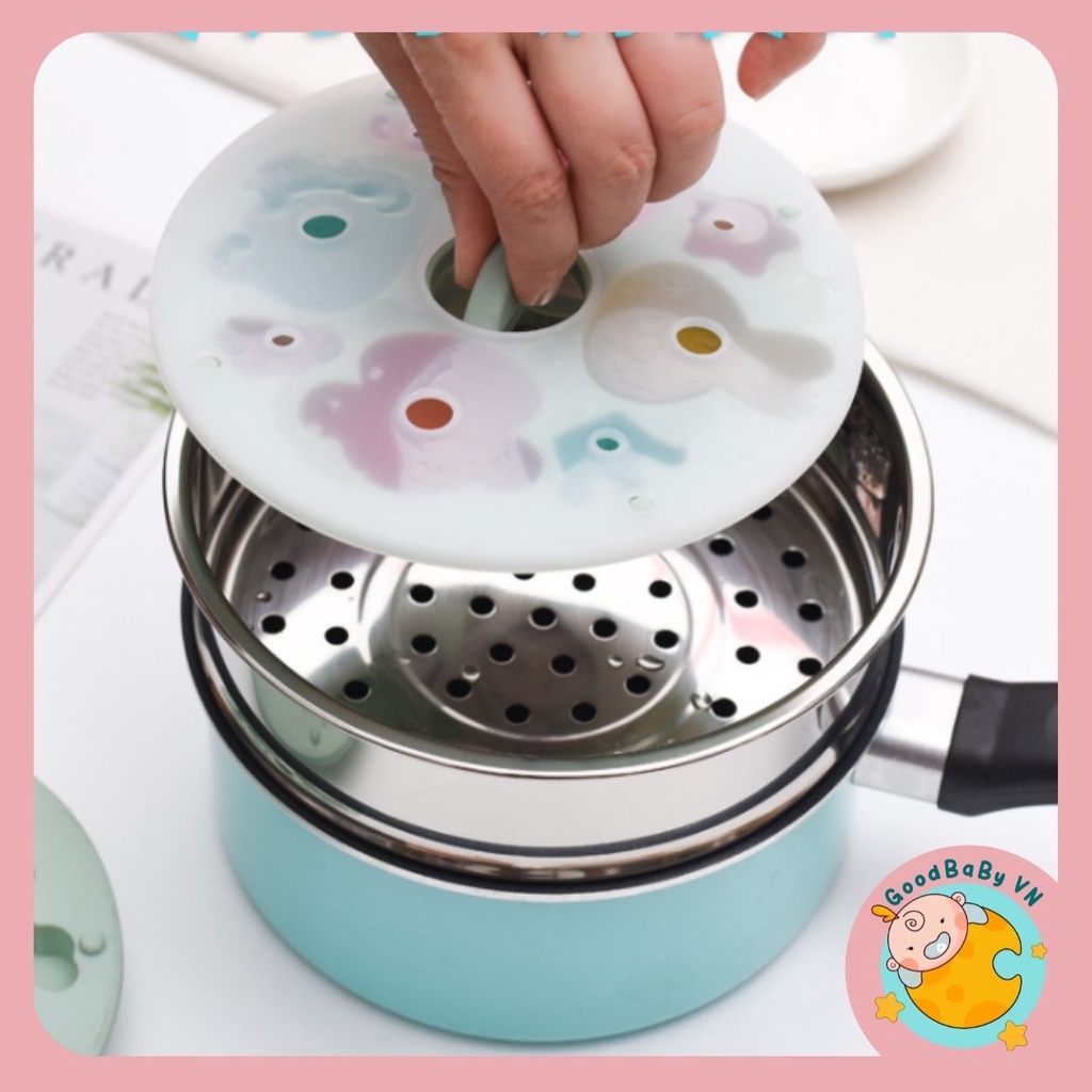 Khuôn silicon làm bánh,làm thạch cho bé hàng cao cấp có nắp đậy Goodbabyvn