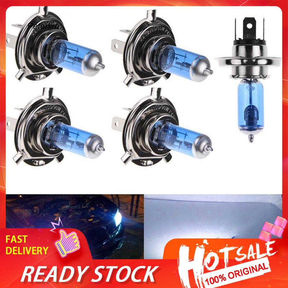 2 Bóng Đèn Halogen Siêu Sáng H4 12v 100/90w P43T Cho Xe Hơi