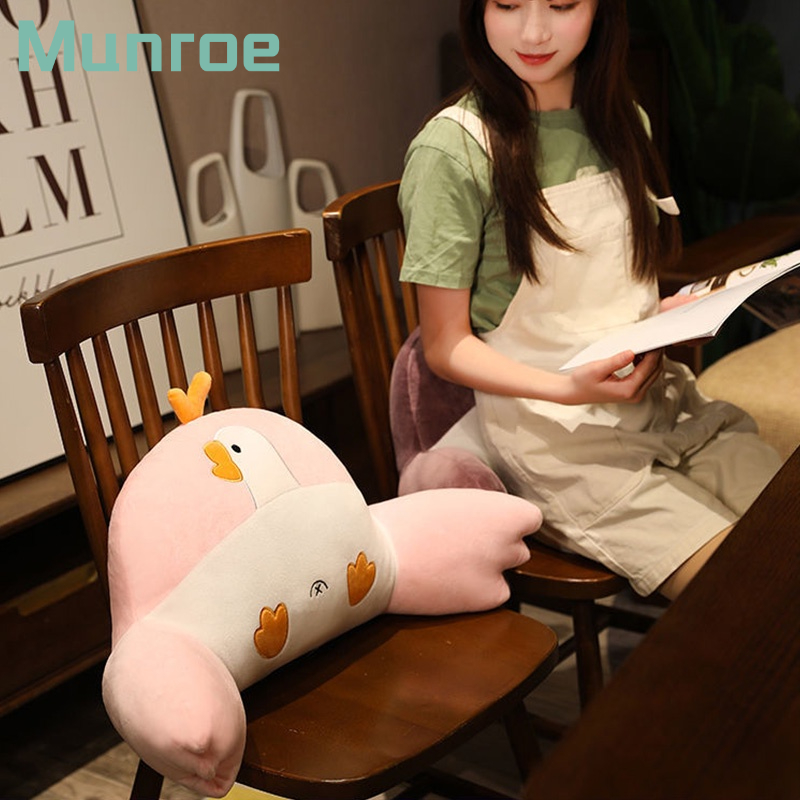 Đệm Tựa Lưng Lót Ghế Ngồi Xe Hơi / Văn Phòng Hình Con Ngỗng