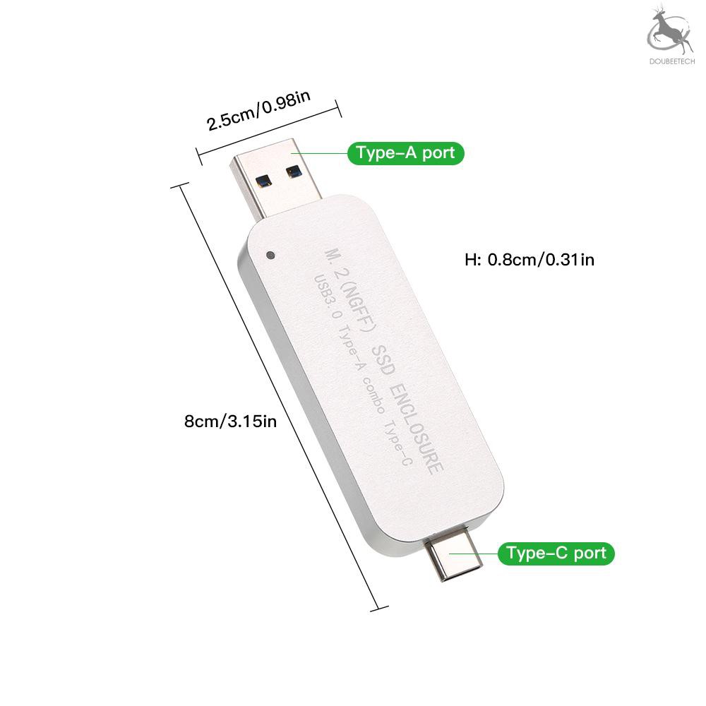 Bộ Ổ Cứng Ssd Xd & B Usb3.0 To M.2 Ngff Ssd Type-A 5gbps Hỗ Trợ 2230 / 2242 | BigBuy360 - bigbuy360.vn