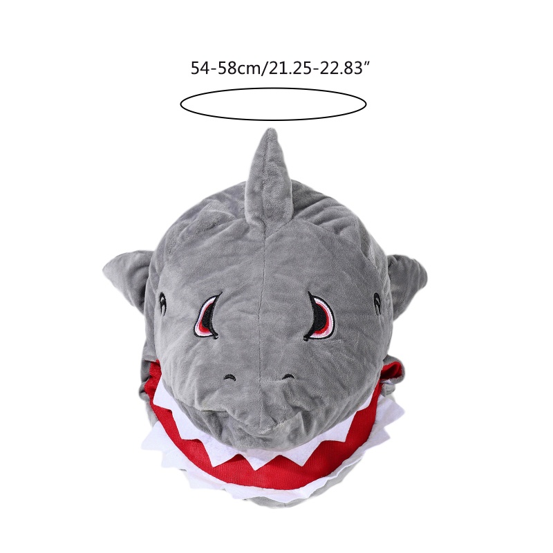 Oneri Mũ Trùm Đầu Hình Cá Mập Màu Xám Mới Lạ Chống Gió Dành Cho Chụp Hình Đường Phố