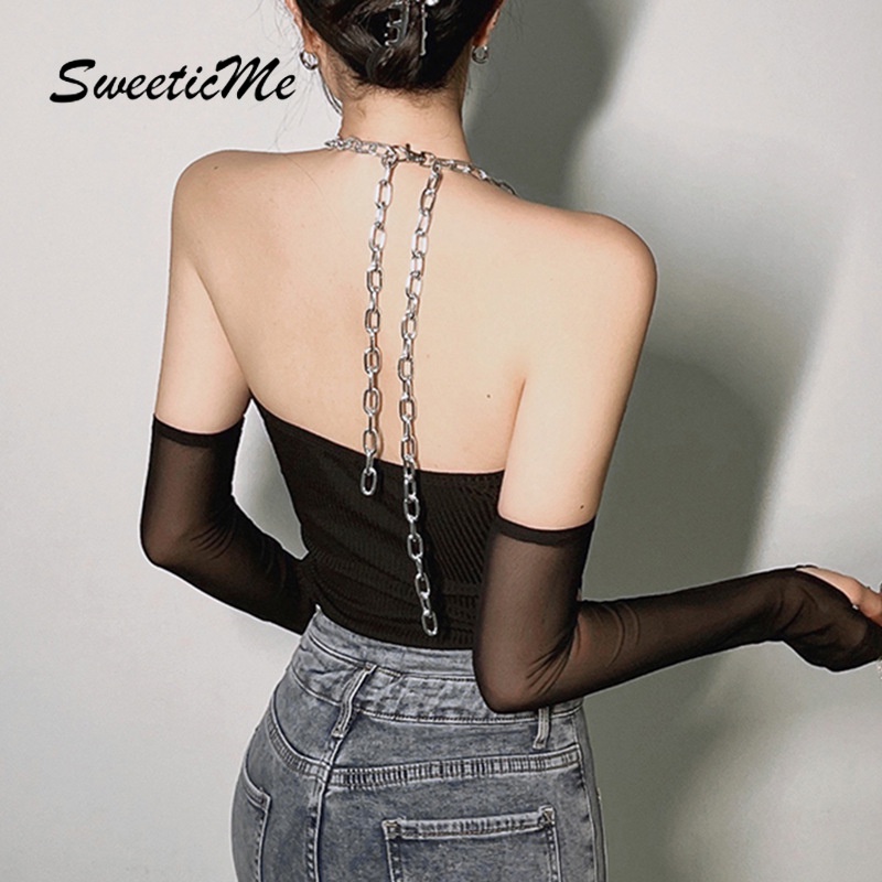 Bodysuit Hở Lưng Dây Xích   SweeticMe