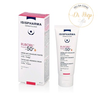 Kem chống nắng ISIS PHARMA Ruboril Expert 50+ 40ml cho da nhạy cảm, dãn mạch