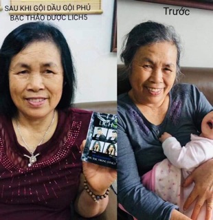 Dầu gội nhuộm tóc lich 5( cam kết hoàn tiền nếu không đen tóc)