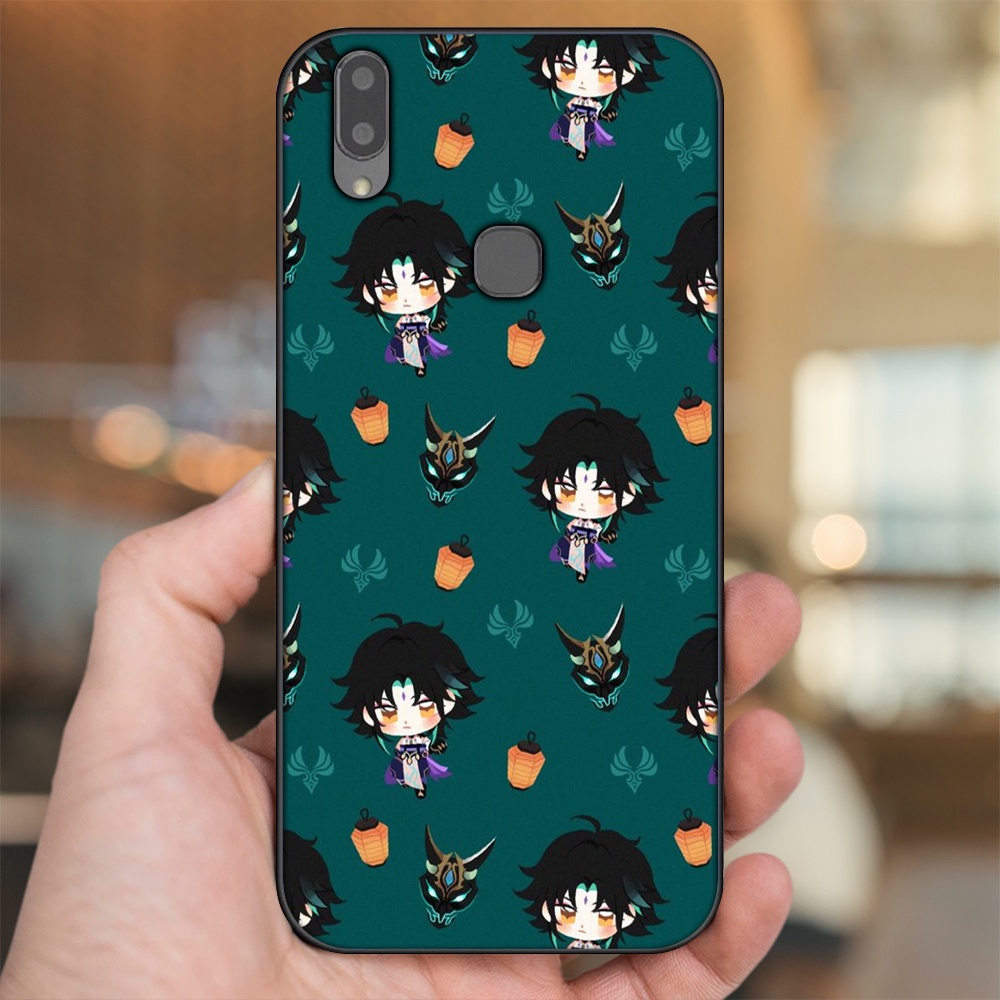 Ốp lưng Vivo V9, Y85, V11i viền đen in hình Xiao Genshin Impact