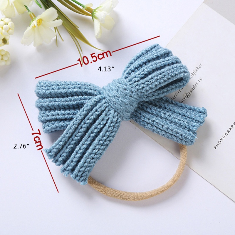 Băng Đô Len Nylon Co Giãn Mềm Mại Làm Phụ Kiện Chụp Ảnh Cho Bé Gái Sơ Sinh