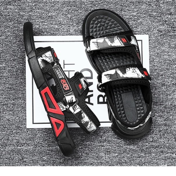 Sandal 2 Quai Nam Họa Tiết CLUB - Dép Quai Hậu Nam Học Sinh Kiểu Dáng Siêu Lạ