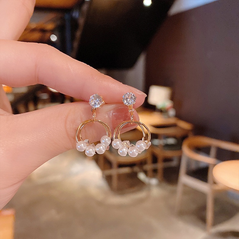 Khuyên tai nữ dễ thương kiểu dáng nhỏ gọn cá tính bông tai phong cách Hàn Quốc chất liệu hợp kim cao cấp không gỉ