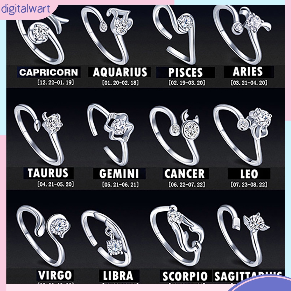 Nhẫn Hở Mạ Bạc Hình Chòm Sao Thời Trang Cho Nữ