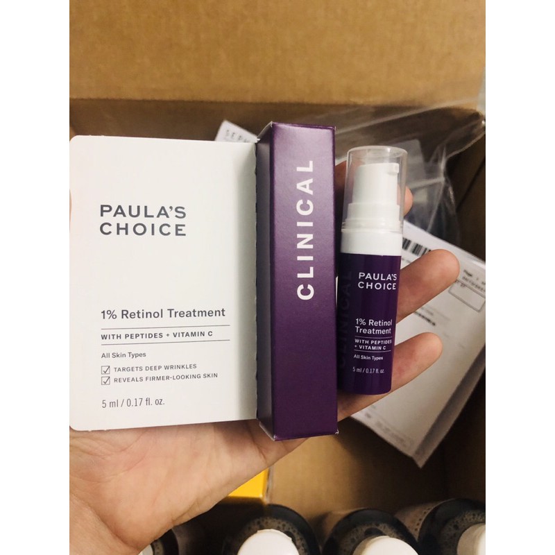 [Minisize] Tinh chất Paula’s Choice Clinical 1% Retinol Treatment 5ml và Tẩy tế bào chết 2% BHA Paula's Choice 30ml | BigBuy360 - bigbuy360.vn