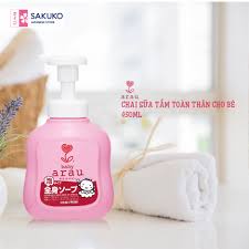 Sữa Tắm Gội Thảo Mộc Tạo Bọt Dưỡng Ẩm ARAU BABY Nội Địa Nhật An Toàn Cho Bé  - SAKUKO