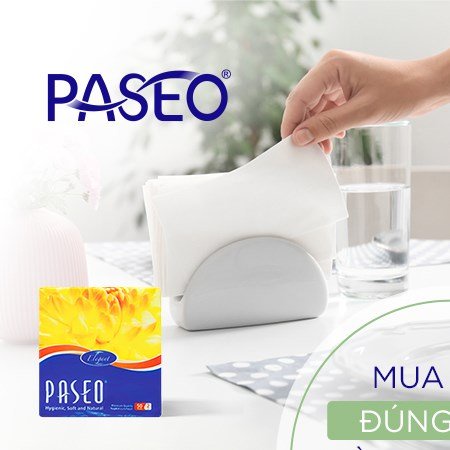 Khăn giấy Paseo Cocktail gói 50 tờ 2 lớp - khăn ăn - 69910131