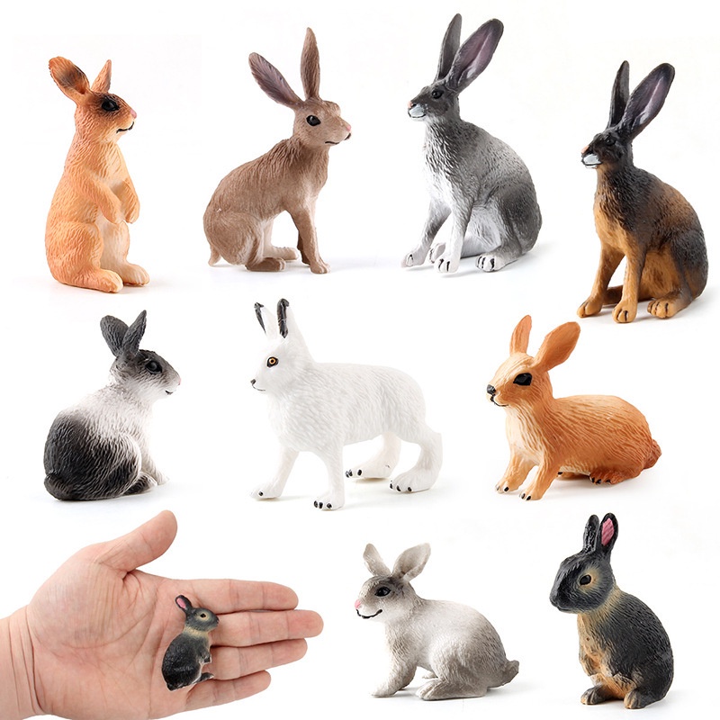 Manufacturers WholesaleSimulation of wild animal model rabbits solid