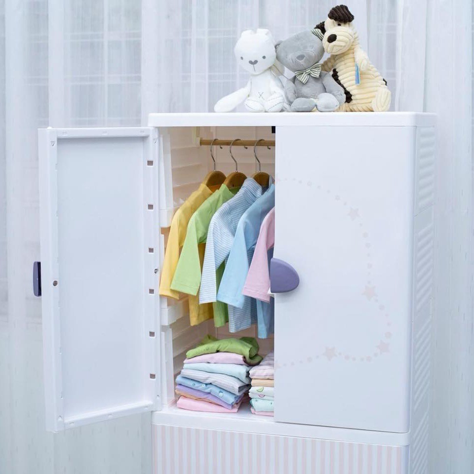 Tủ nhựa cho bé  𝑭𝒓𝒆𝒆𝒔𝒉𝒊𝒑  Tủ nhựa 4 tầng cao cấp KUB