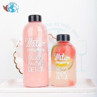 Chai thủy tinh đựng nước DETOX PONGDANG 600ml