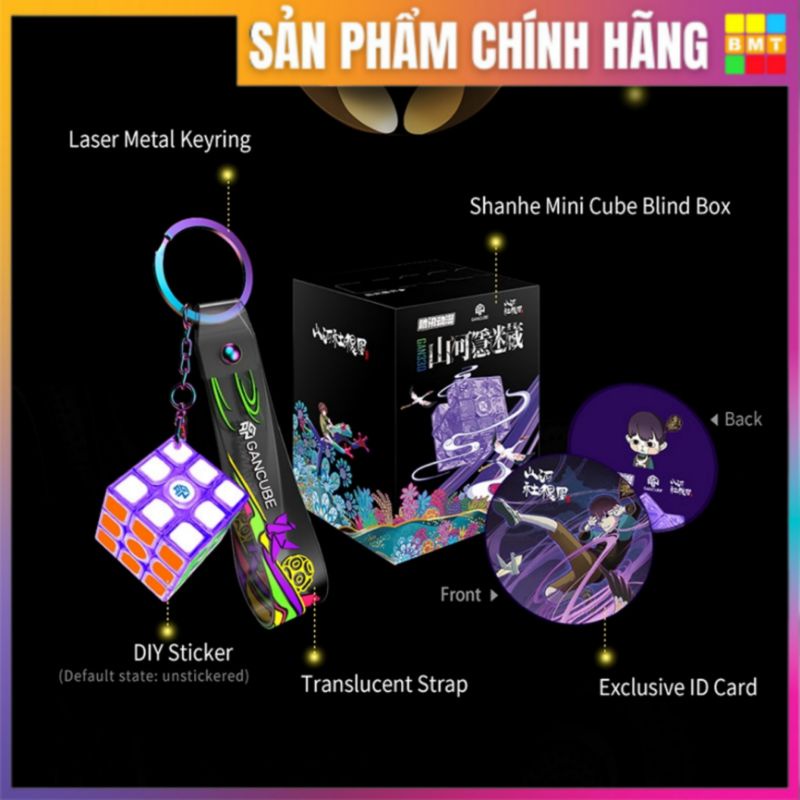 Móc Khóa Rubik Gan330 Keychain Mystery Limited, Phụ Kiện Rubic 3 Tầng Đồ Chơi Thông Minh Cho Trẻ Em