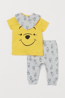 Set bộ gấu Pooh Hm xuất cho bé