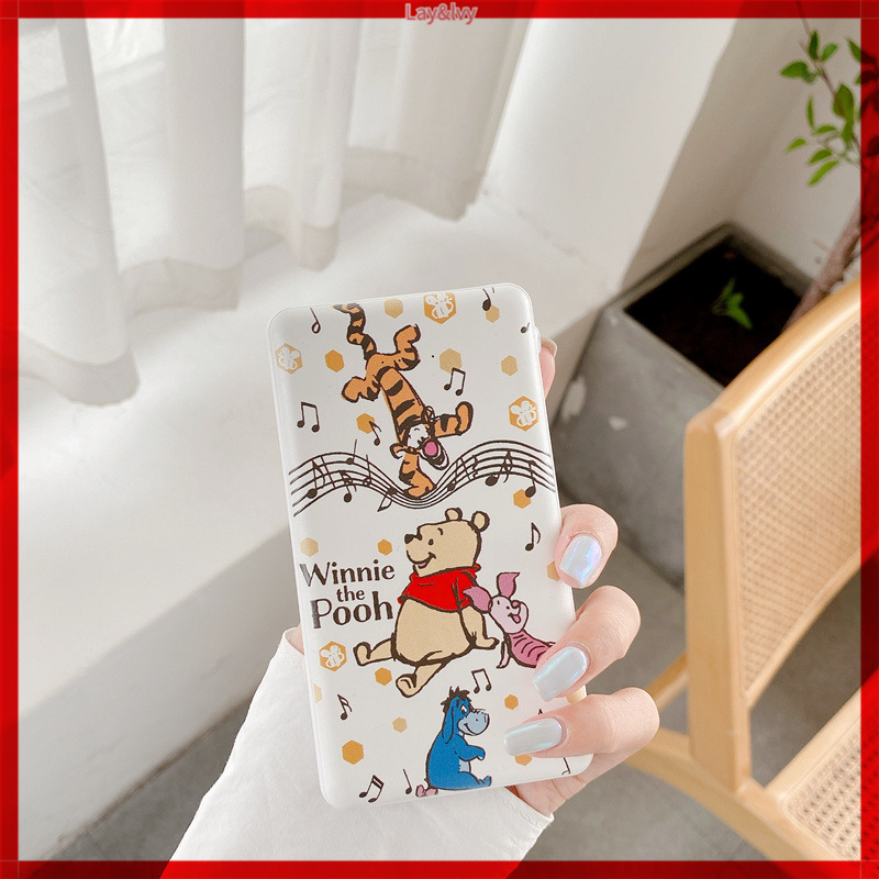 TIGGER Pin Sạc Dự Phòng Mini 10,000 Mah Hình Gấu Pooh Dễ Thương