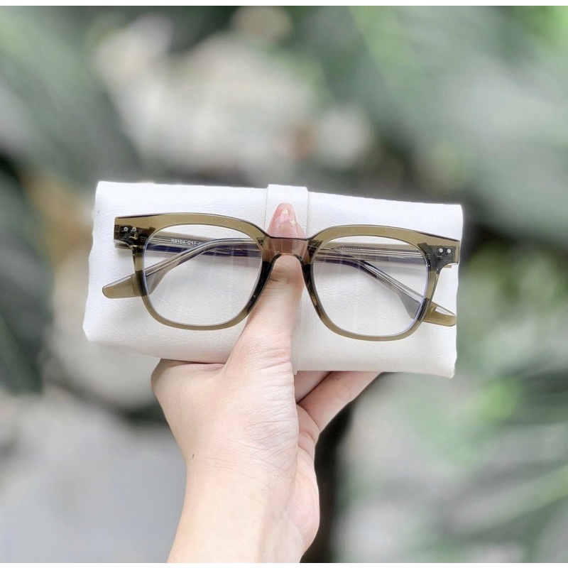 Gọng giả cận, gọng kính cận vuông lõi thép nhựa Tr x acetate cao cấp 9104 Jolie eyewear chống ánh sáng xanh, UV400