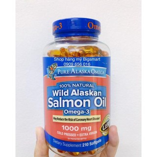 Viên Dầu Cá Hồi Pure Alaska Wild Alaskan Salmon Oil 1000mg Của Mỹ t5/2025