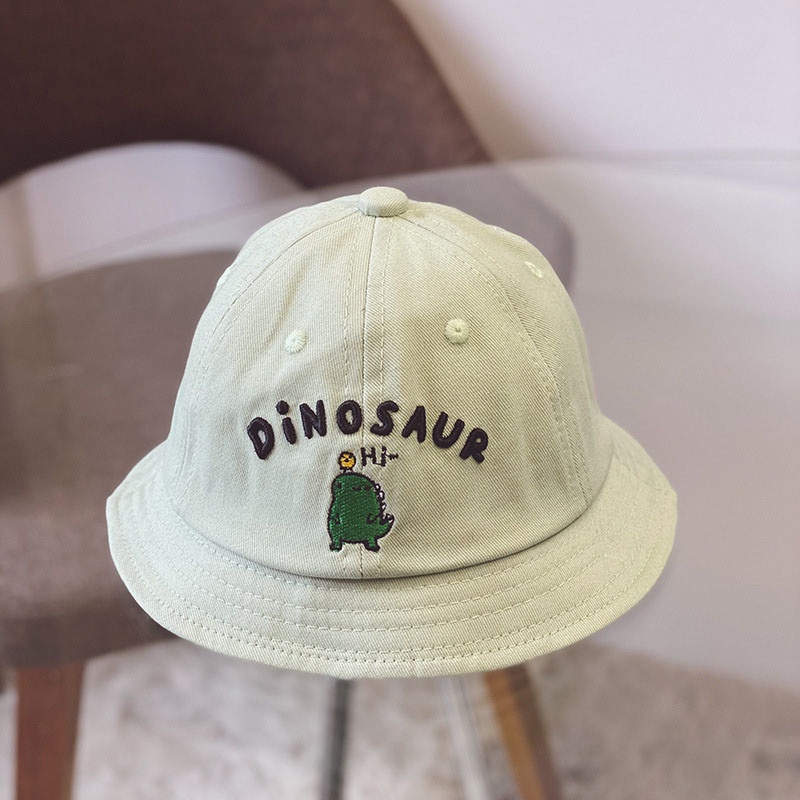 Mũ Tai Bèo Chống Nắng In Họa Tiết Khủng Long Hoạt Hình Thời Trang Xuân Hè Cho Bé Trai Và Gái