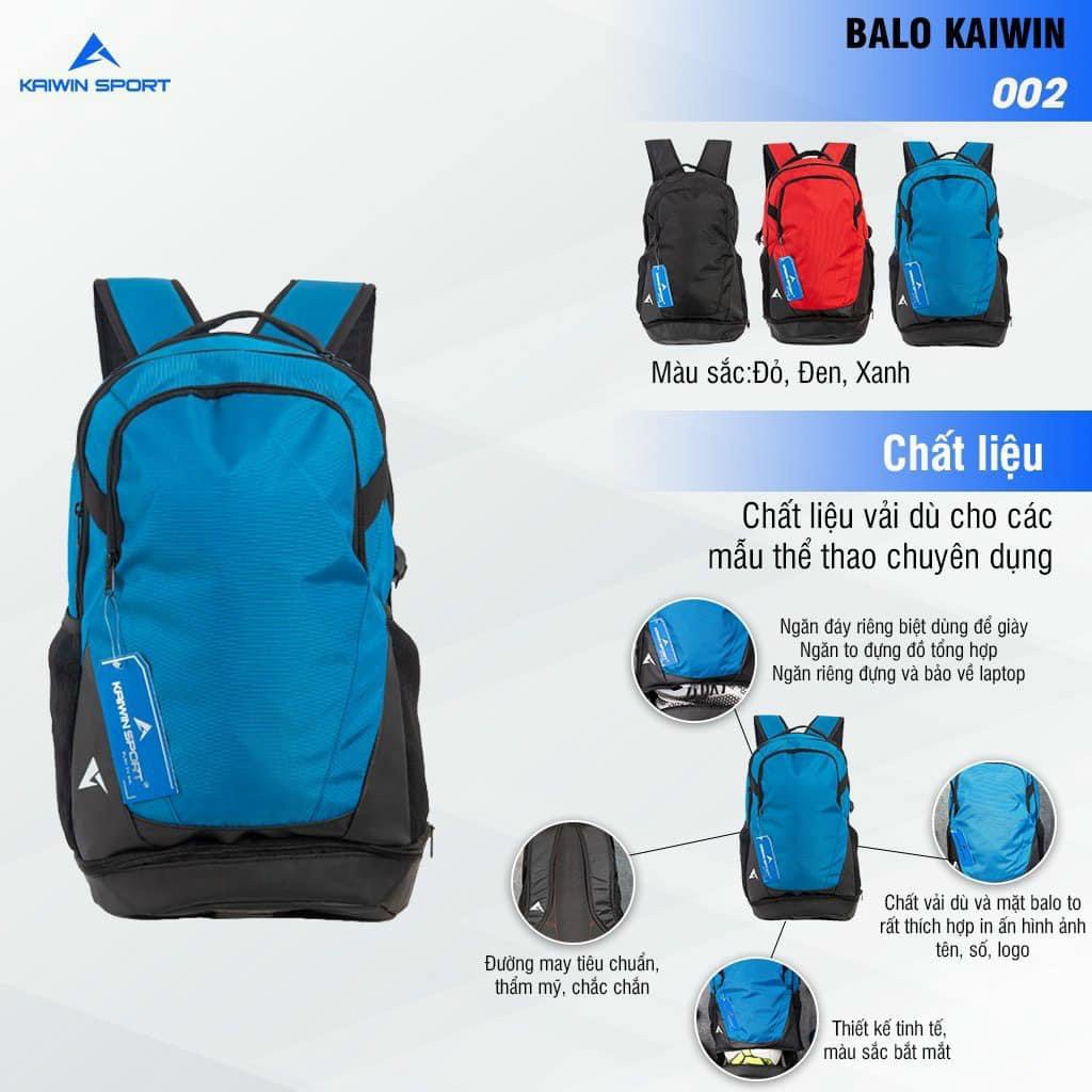 Balo Thể Thao KAIWIN 002 Chất Liệu Cao Cấp Có Ngăn Đựng Giày Riêng Biệt
