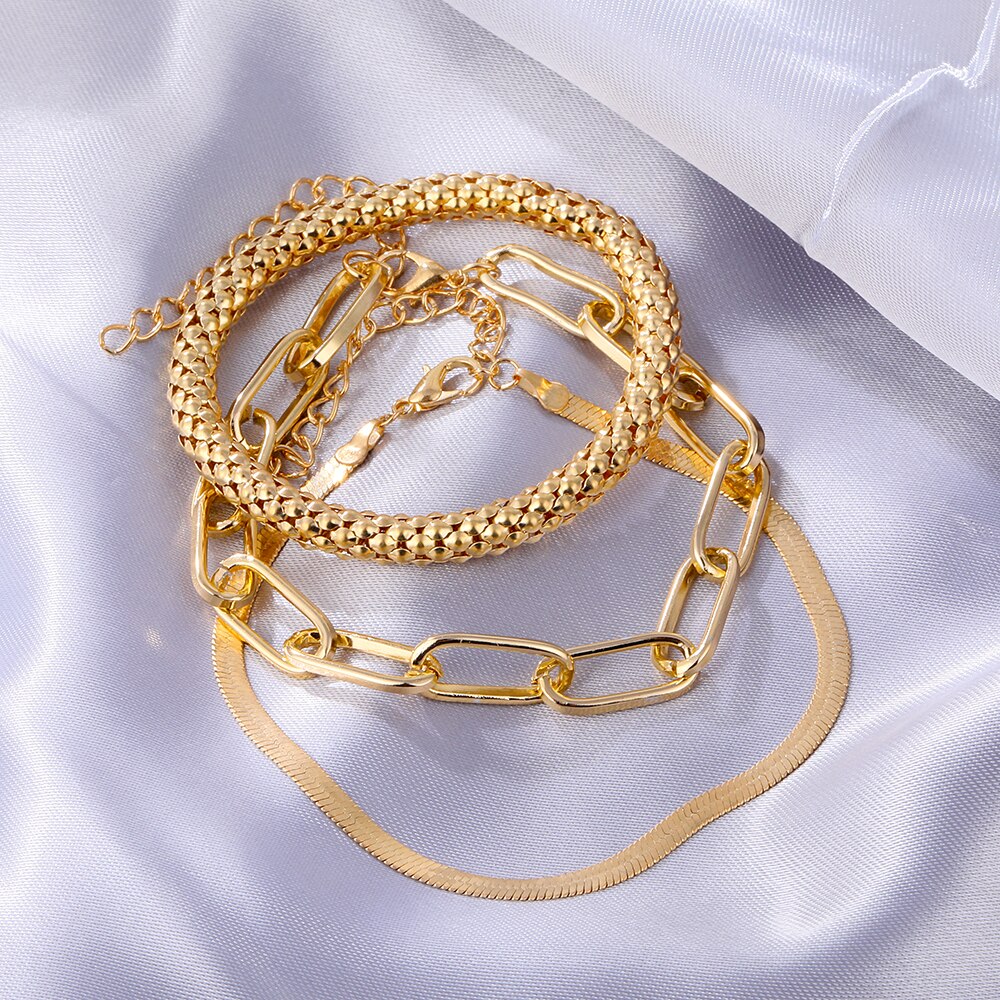 Set 3 vòng tay phong cách retro sang trọng dành cho nữ