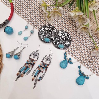 Set hoa tai boho