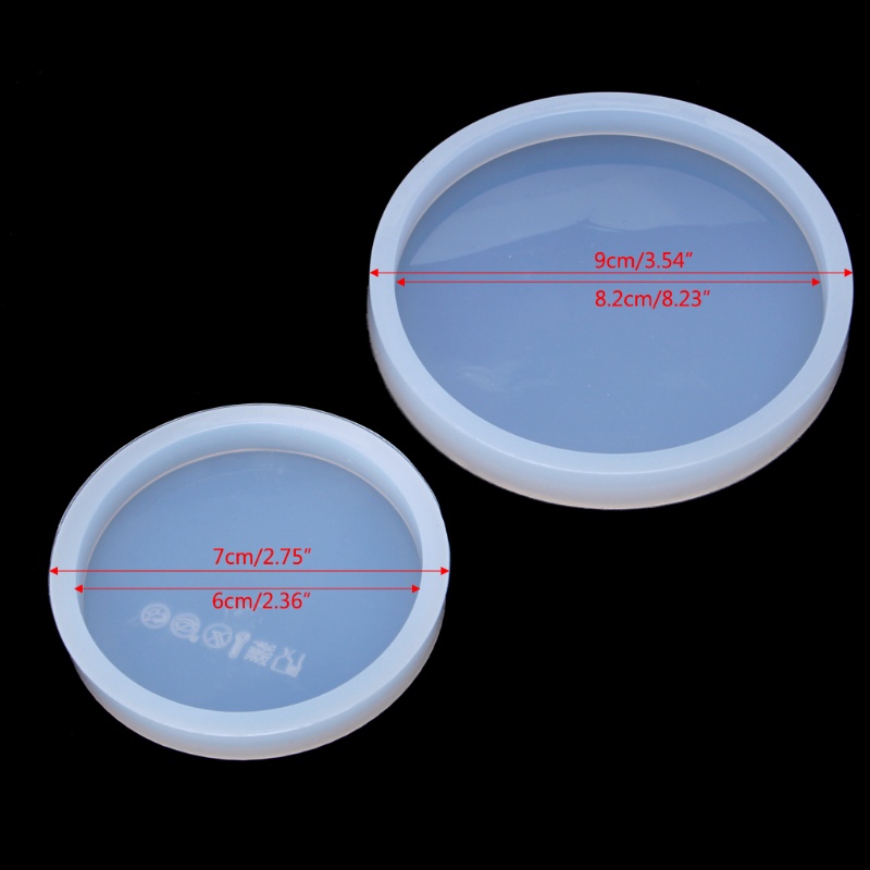 Khuôn Silicone Làm Đế Lót Ly Hình Tròn 9cm / 3.54inch DIY