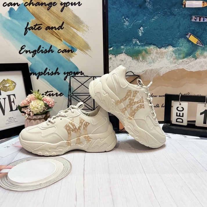 Giày Thể Thao Nữ 🎀 Hàng Sẵn 🎀 Giày Đế Độn 4 Phân  NY  MN-C15