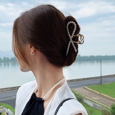 Kẹp Tóc Kim Loại Thiết Kế Sang Trọng Phong Cách Hàn Quốc Thời Trang Sành Điệu