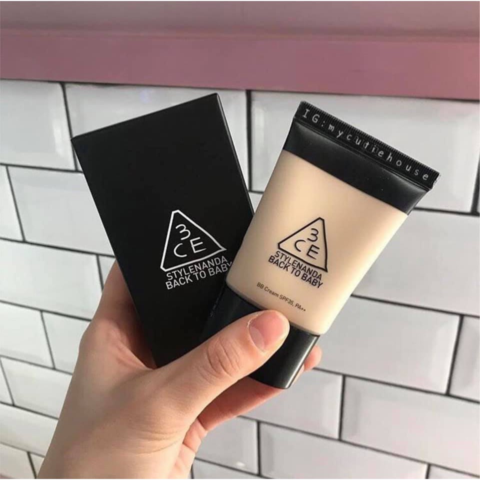 Kem Nền 3CE Back To Baby BB Cream SPF 35+++ | BigBuy360 - bigbuy360.vn